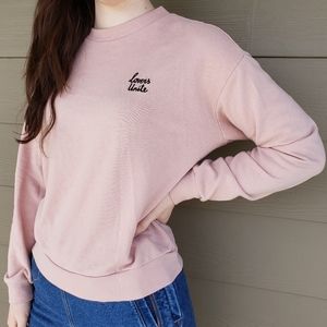 soft pink lovers unite sweater